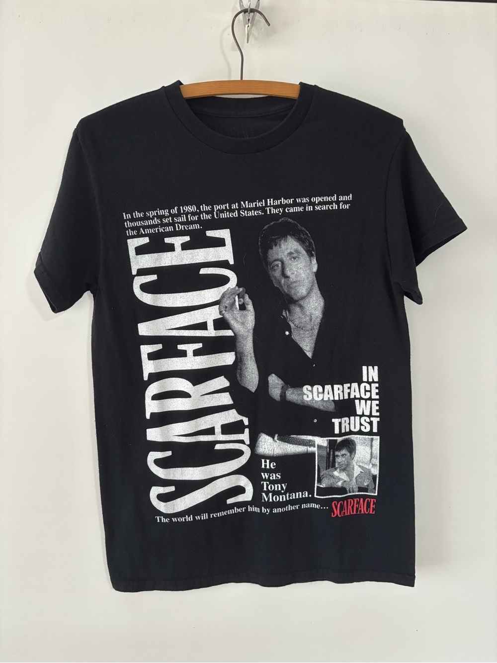 Scarface Graphic Tee - Black Scarface Print